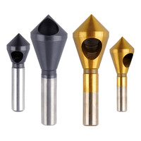 3Flutes Chamfering Knife 90° Stainless Steel Single-Edged 45° Drill Bit Oblique Hole Inner Hole Deburring