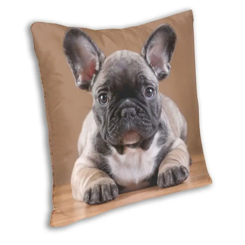 Fashion French Bulldog Throw Pillow Cover Home Decorative Custom Frenchie Dog Lover Cushion Cover 45x45 Pillowcover for Sofa