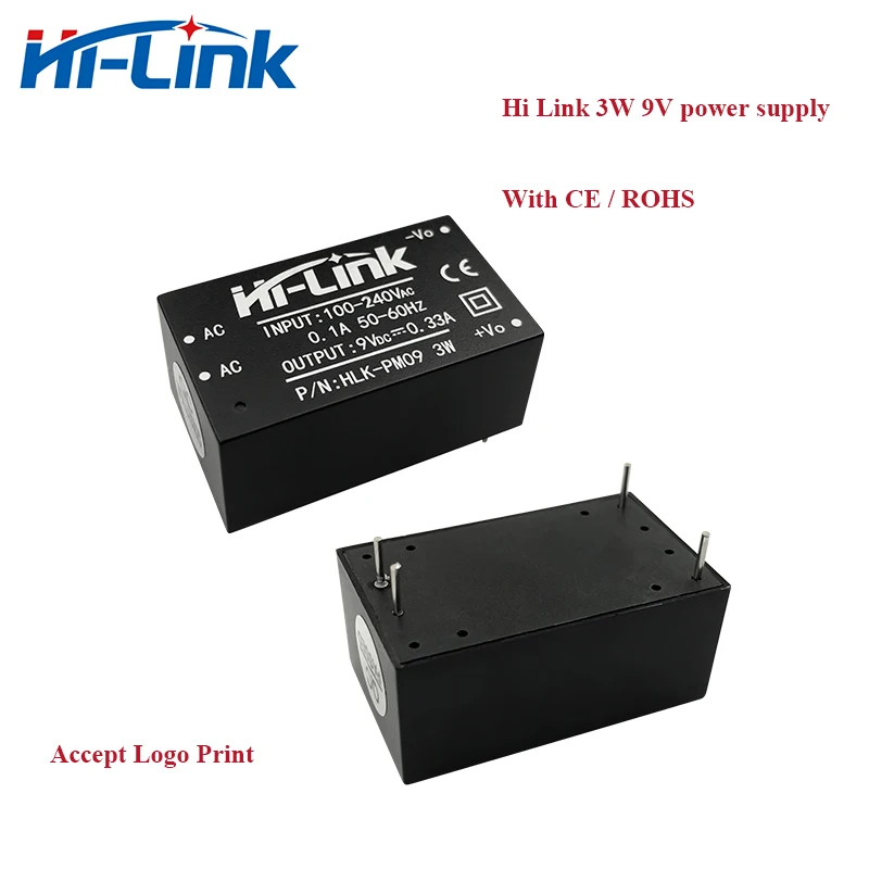 

Hi-Link Free Shipping 3pcs/lot 220V to 9V 3W Smart Switch Consumer Electronics AC DC Converter Power Supply Module HLK-PM09