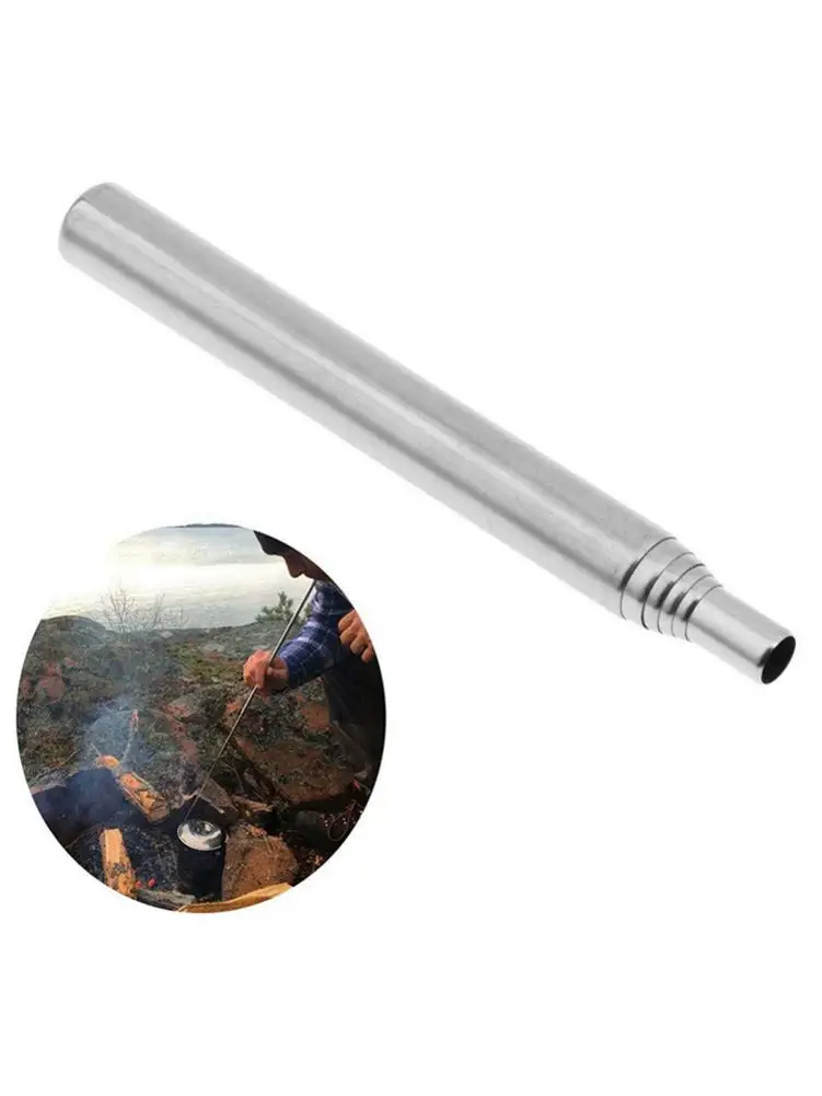 2 Cái/bộ Gear Lửa Chuông Ốp Ngoài Trời Thổi Ống Lửa Lò Sưởi Kính Thiên Văn Thổi Lửa Ống Cắm Trại Đi Du Lịch Lò Sưởi