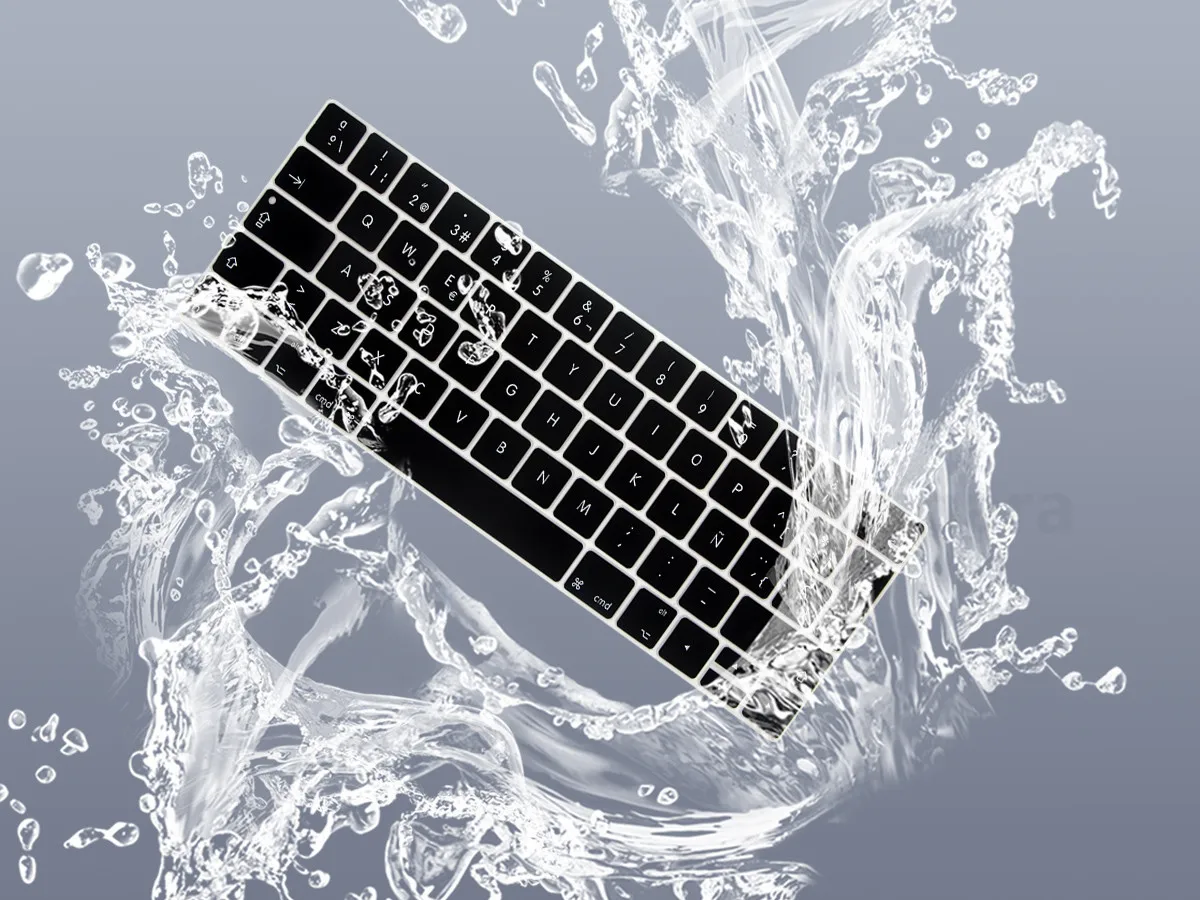 Macio para macbook pro 13 15 barra de toque 2016 2019 espanhol da ue eua teclado capa silicone a1706 a1707 a1989 a1990 teclado protetor