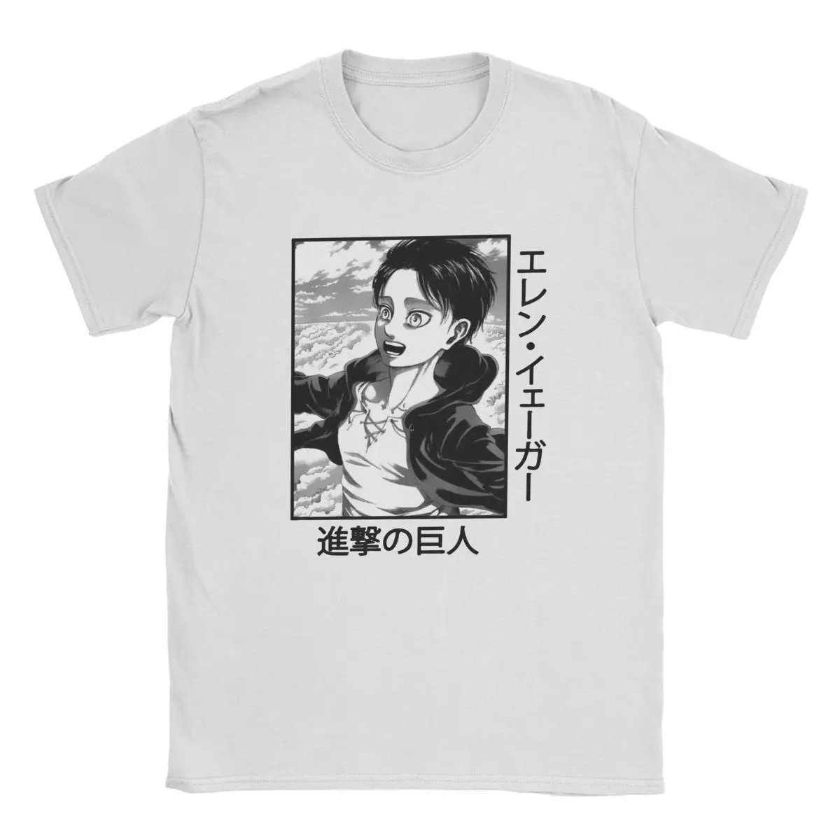 Attack On Titan Eren Yeager Freedom T Shirts Men Women 100% Cotton Awesome T-Shirts Anime Tee Shirt Short Sleeve Clothing Gift