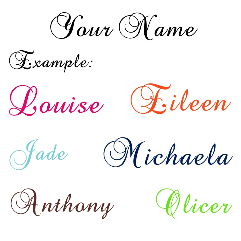 Personalized Name Vinyl Decal Wall Sticker  Wall Tattoo * Letter Name * Desire Name * Nursery * Stickers * DOOR