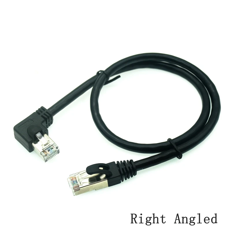10m 5m 1m cavo RJ45 26AWG CAT6 UTP lato angolato a forma di L RJ45 cavo Patch forma cavo Ethernet cavo Lan CAT5 gomito Gigabit CAT6