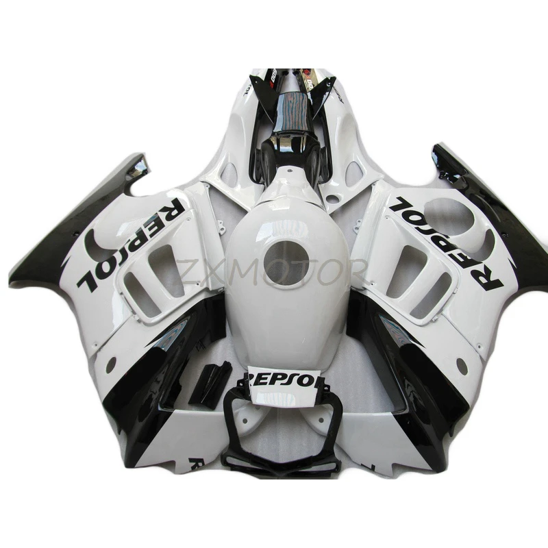 Repsol Fairing Kit For HONDA CBR 600 F3 1997 1998 High Quality Fashion fairings CBR600 cbr 600 97 98 White Black Plastic VD43