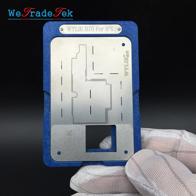 Placa-mãe plataforma de camada intermediária para reballing phone x, plataforma de reparo com pasta de solda & estêncil de reballing