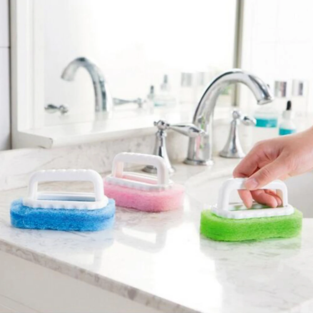 Strong Decontamination Bathtub Toilet Brush Kitchen Sink Brush Wall Tiles Sponge Brush Magic Sponge Eraser Glass Cleaning Tools