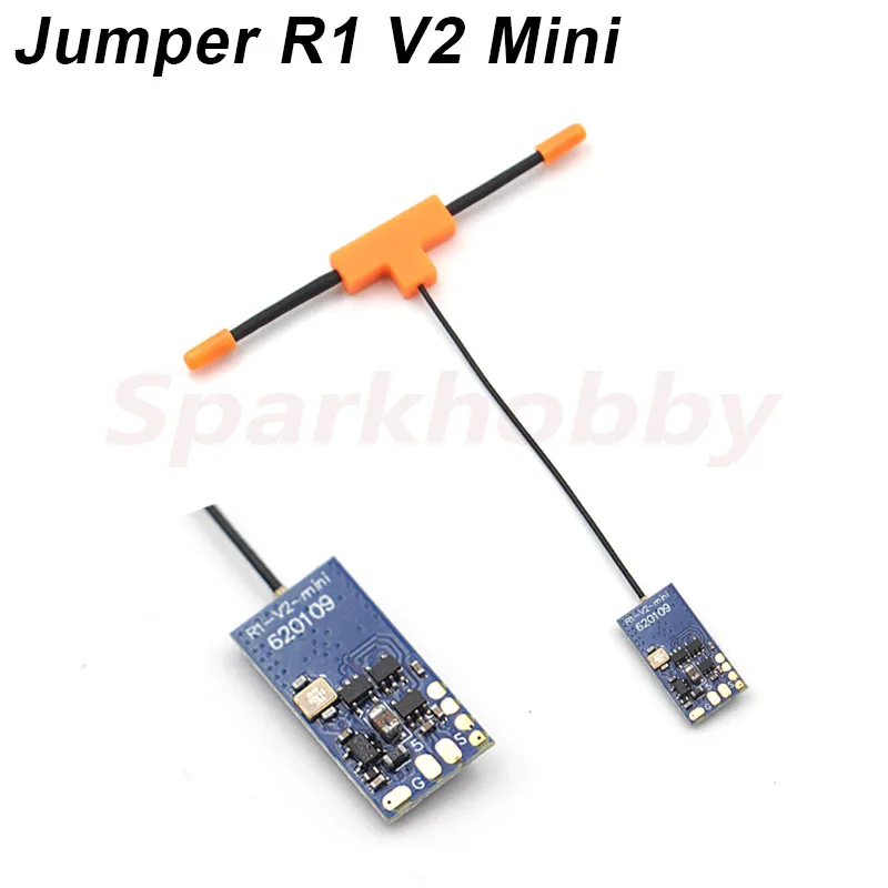 ジャンパー-R1V2 Mini 2.4ghz 16chレシーバー,frsky d16 xm rxsrバス,t-lite t18 t16 t12t8sgと互換性があります