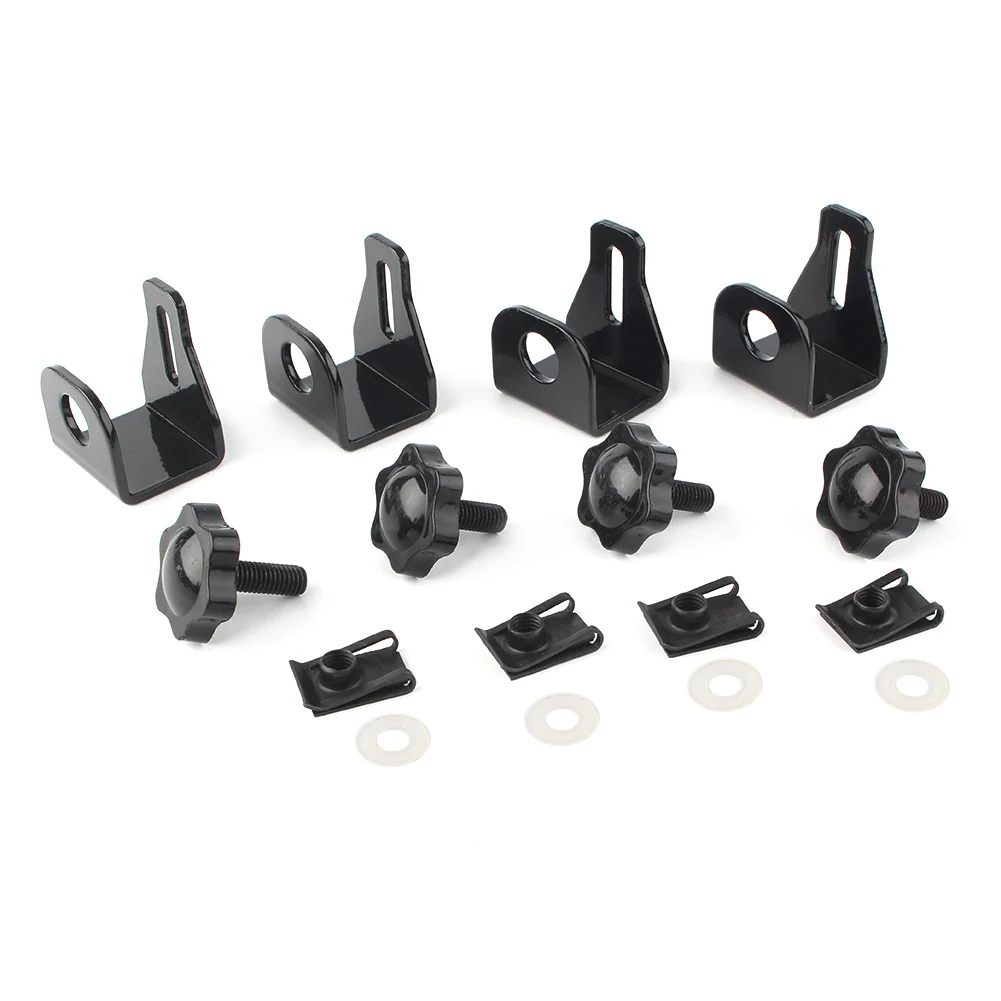 Motorcycle Saddlebag Lock Mounting Security Theft Deterrent Brackets for Harley Touring 4pcs/set