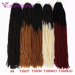 Deadlocks Locks Afro Crochet Braids Ombre Color 18 Inch Brown Synthetic Braiding Hair for Women Faux Locs Crochet Hair Y Demand