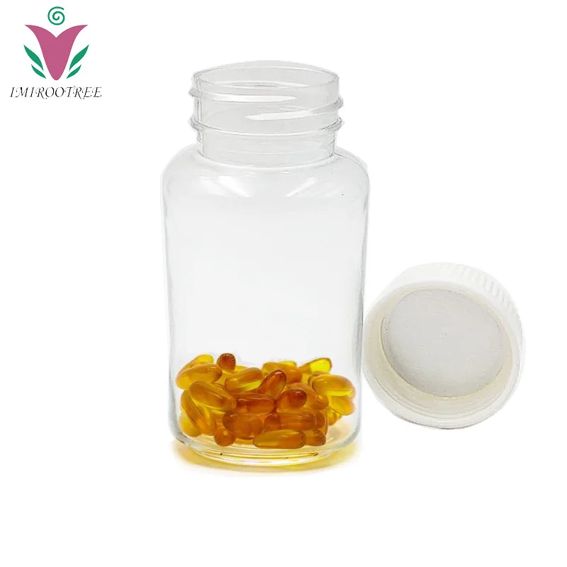 30pcs 200ml Clear HDPE/PE Plastic Pill Bottles Empty Capsule Container with CRC Child Safety Caps