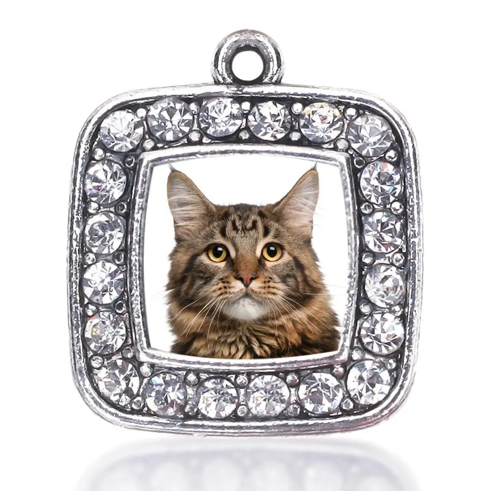 MAID OF HONOR MAINE COON CAT SQUARE CHARM