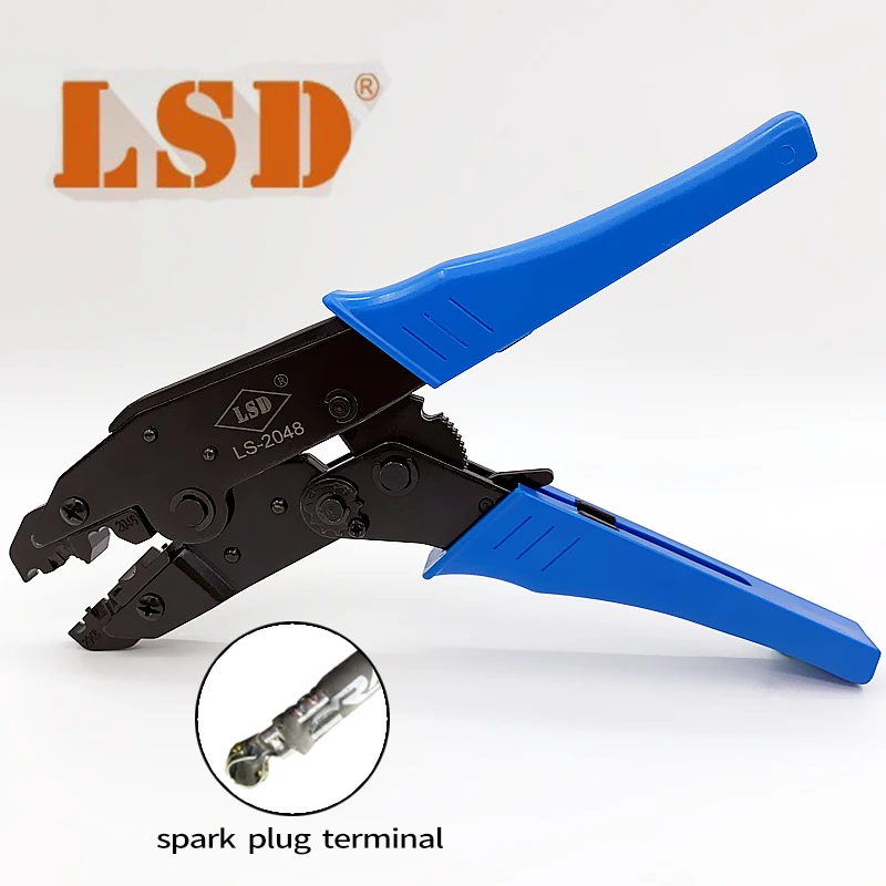 Crimping pliers for spark plug,stripping tool,LS-2048 Spark plug wire crimper 8.5mm tool plier