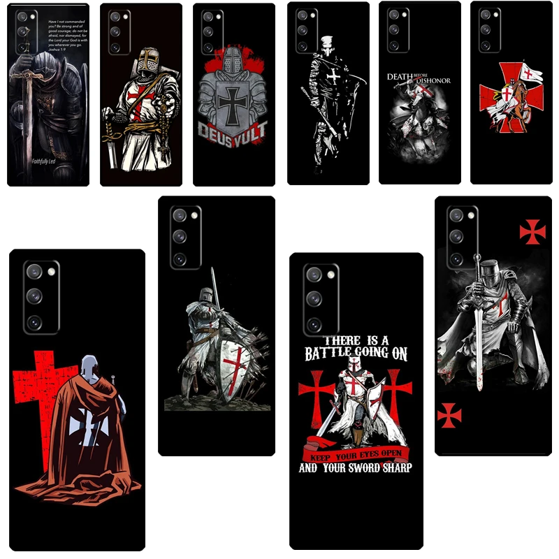 Christian Templar Knights warrior Phone Case For Samsung Galaxy S21 S20 FE S8 S9 S10 Plus S10e Note 10 Note 20 Ultra Cover