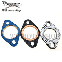 High quality TWH Scooter Universal Exhaust Pipe Muffler Header Gasket Seal Flat pad for Honda DIO yamaha JOG GY6 28m 32m 33m