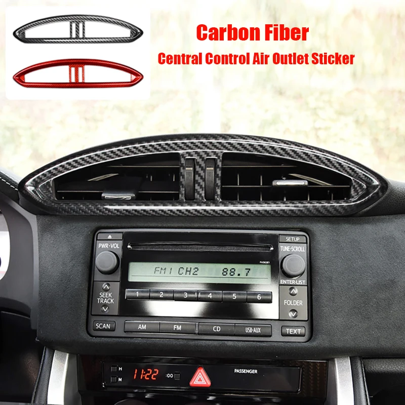 

Carbon Fiber Car Sticker for Subaru BRZ Toyota 86 2012-2020 Accessories Interior Central Control Air Outlet Vent Cover Sticker