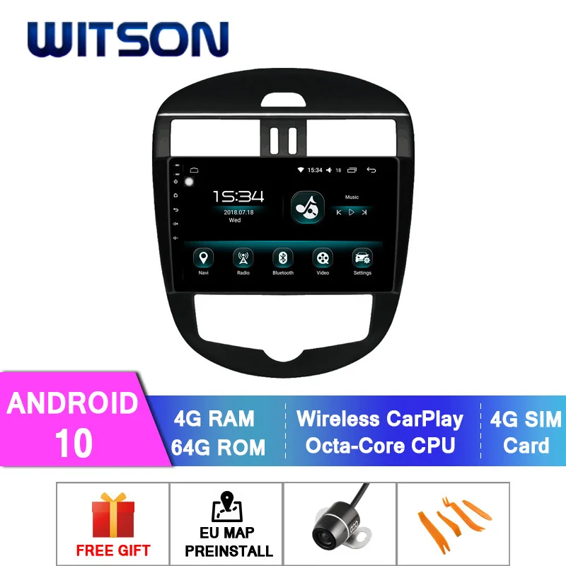 WITSON Android 10.0 4+64GB 10.2