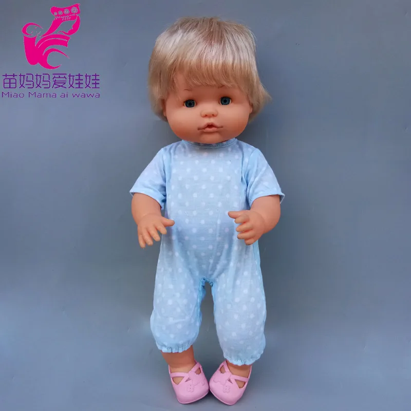 40cm Bebe Doll Clothes for 16-inch Nenuco Winter Plush Suit Ropa Y Su Hermanita Doll Rompers Accessories