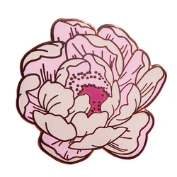 Peony Floral Pin Botanical Plant Brooch Original Illustration Inspired Perfect gift for the flower lover in your life!