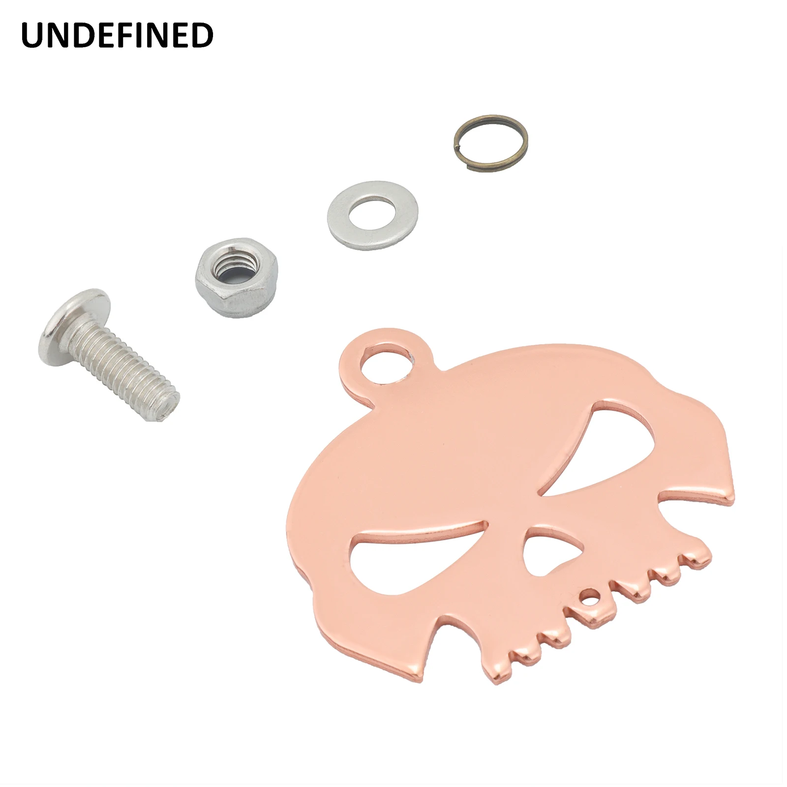Motorcycle Skull Head Bell Holder Hanger Mount Bolt & Ring Included For Harley Sportster Softail Touring for Honda Universa