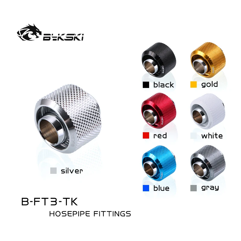 Bykski B-FT3-TK PC water cooling soft tube fitting for ID10mm OD16mm hose connector for cooler water block