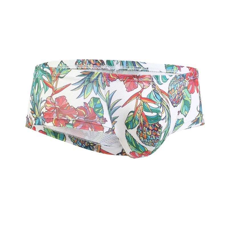 Sexy Men Underwear Men\'s Printed Briefs Fashion Sexy Low-waist Bikini Underpants Men Multicolor Breathable Tight Boxers