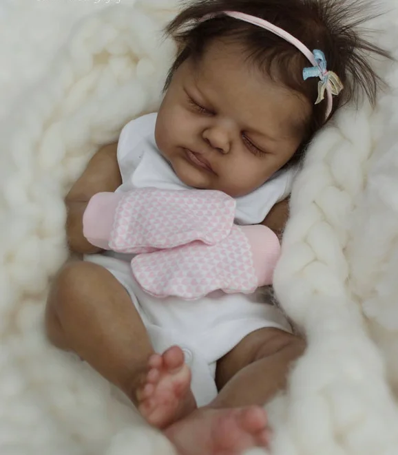 NPK 20inch Clearance Reborn Doll Kit Bellami Sleeping Baby Lifelike Soft Touch Fresh color