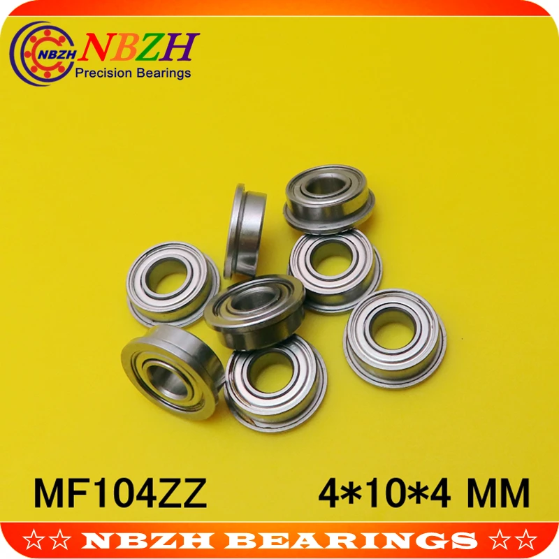 

500pcs free shipping SUS440C environmental corrosion resistant flanged stainless steel bearings SMF104ZZ 4*10*11.6*4*0.8 mm