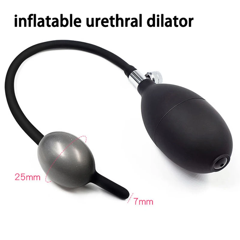 

Urethral Dilator Horse Eye Sounding Silicone Sound Inflatable Penis Plug Insert Sex Toys For Men Dilatador Uretral Stimulator