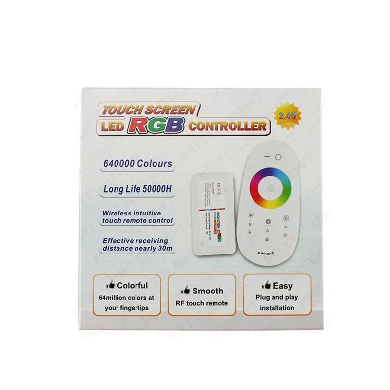 2.4G Cảm Ứng Điều Khiển Từ Xa Không Dây RGB Điều Khiển Nhiều Màu Sắc 5050 Ánh Sáng Với Module Led Đèn Mờ Thanh Ánh Sáng Công Tắc