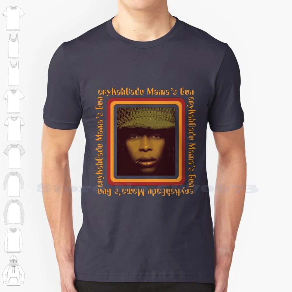 Bowersj Erykah Badu Mama _ S Gun Men _ S T-Shirt Black 100% Cotton T-Shirt Ripped Mens Jeans Alien Crop Top Club Wear Joggers