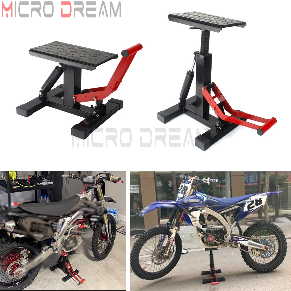 

For Motorcycle Dirt Bike Enduro MX YZF Supermoto Off-road Motocross Repair Jack Lifting Stand Stool Seat Unicersal Lift Table