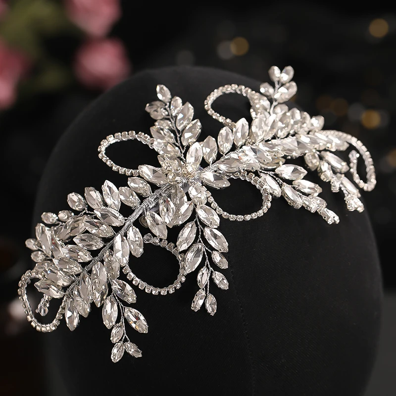 

Classic Crystal Wedding Headwear Rhinestone Hairband Bridal Hair Accessories Headdress Bridal Crown Dinner Party Accessories