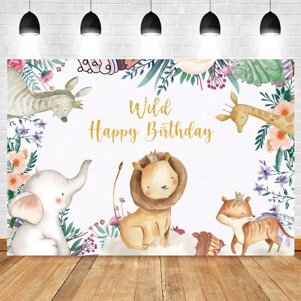 

Yeele Safari Party Wild Animal Jungle Newborn Baby Birthday Backdrop Photography Background Photo Studio Photozone Photophone