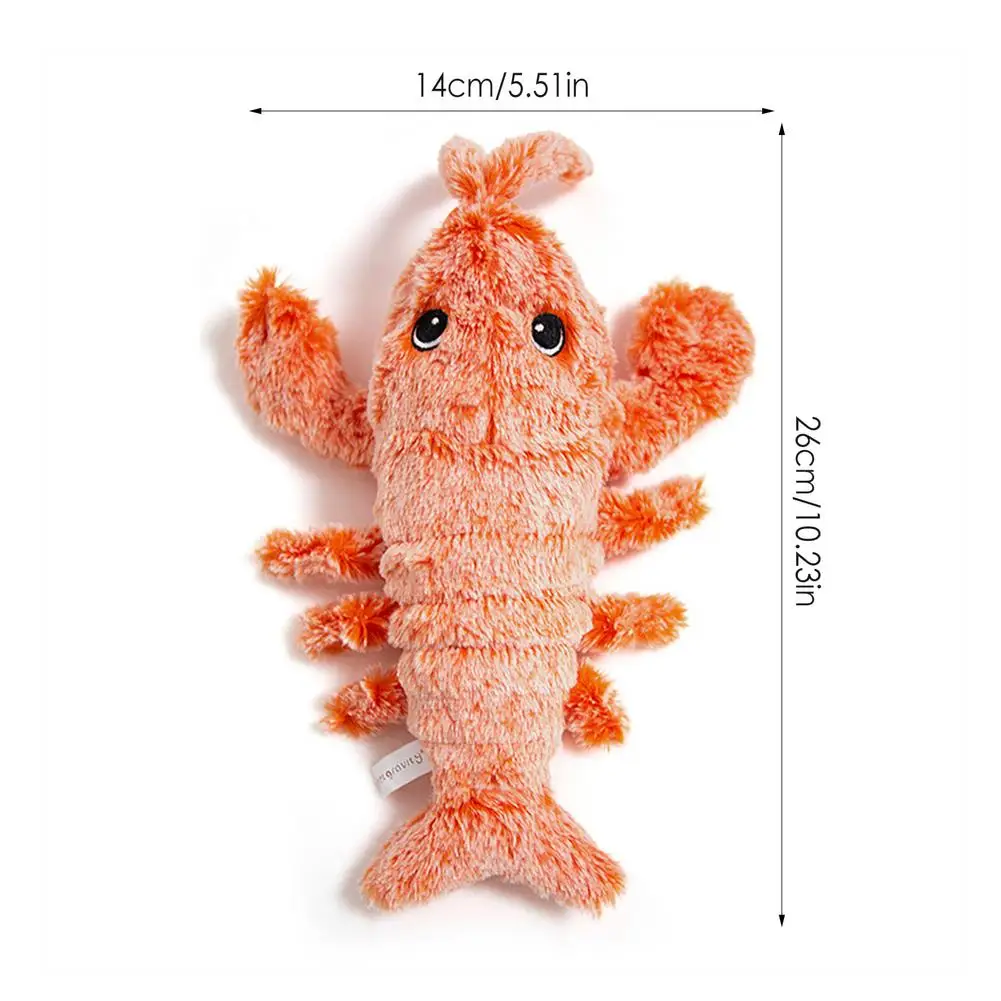 Jouet en peluche de homard de saut électrique, Simulation de homard en mouvement, jouets interactifs pour enfants