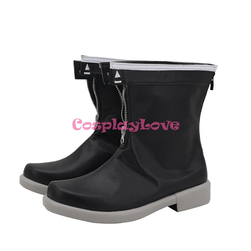 CosplayLove Arknights Ptilopsis Black Cosplay Shoes Long Boots Leather Custom Made For Halloween Christmas