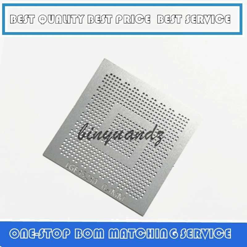 Modelo estêncil para aquecimento direto bga, 2 peças lge35230 lcd 0.4mm