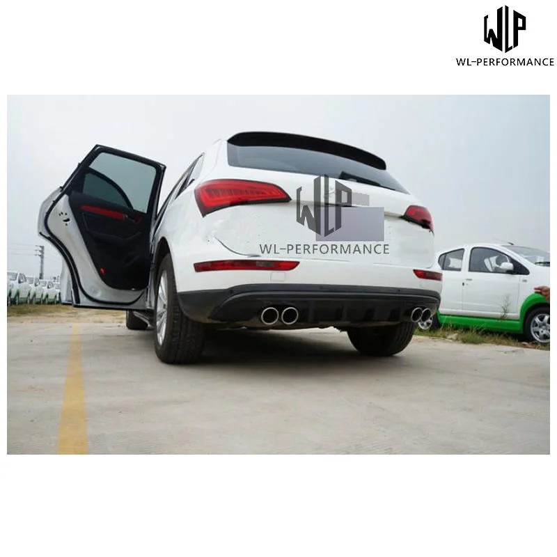 Q5 High Quality Carbon Fiber Rear Lip Diffuser Double Out Car Styling for Audi Q5 Car Body Kit 13-17