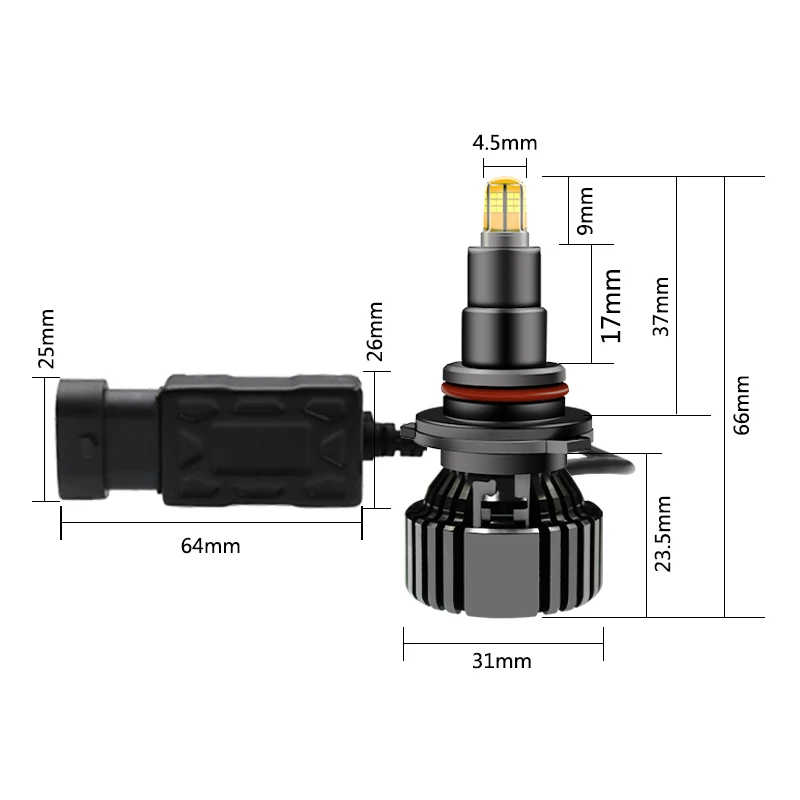 Kit 2 360° 3d Lighting H7 H11 H4 LED Bulb 12V 16000Lm 6500K 90W SAMSUNG CSP Chip H8 9005 Ampoule LED Voiture For Auto Car Light