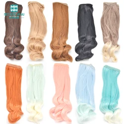 1 stücke 20cm * 100CM natürliche schwer locken perücken/haar Für 1/3 1/4 1/6 BJD/SD puppe zubehör