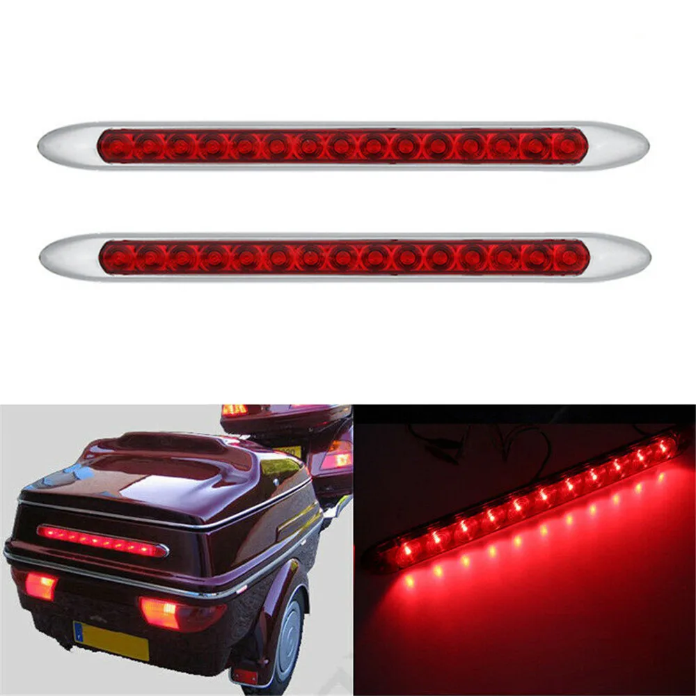 2PCS 15LED Trailer Lights Rear Light Stop Signal Trailer LED Lights Truck LED 24v Truck Lights LED 10-30V Tail Brake Light