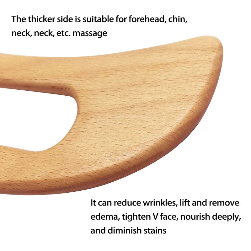 Wooden Guasha Tools Anti Cellulite Massage Tool Wood Lymphatic Drainage Paddle Gua Sha Massage Soft Tissue