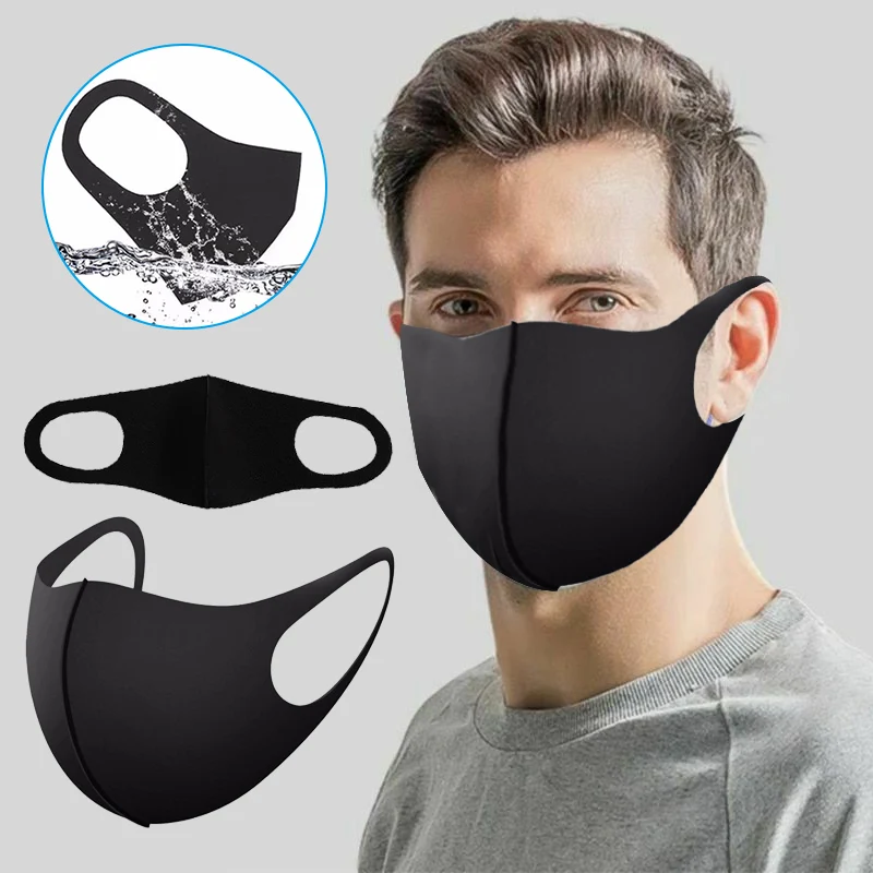 1/5/ 10Pcs PM2.5 Anti Dust Face Mask Anti-Bacterial Washable Reusable Mouth Masks Party Mask for Man Women