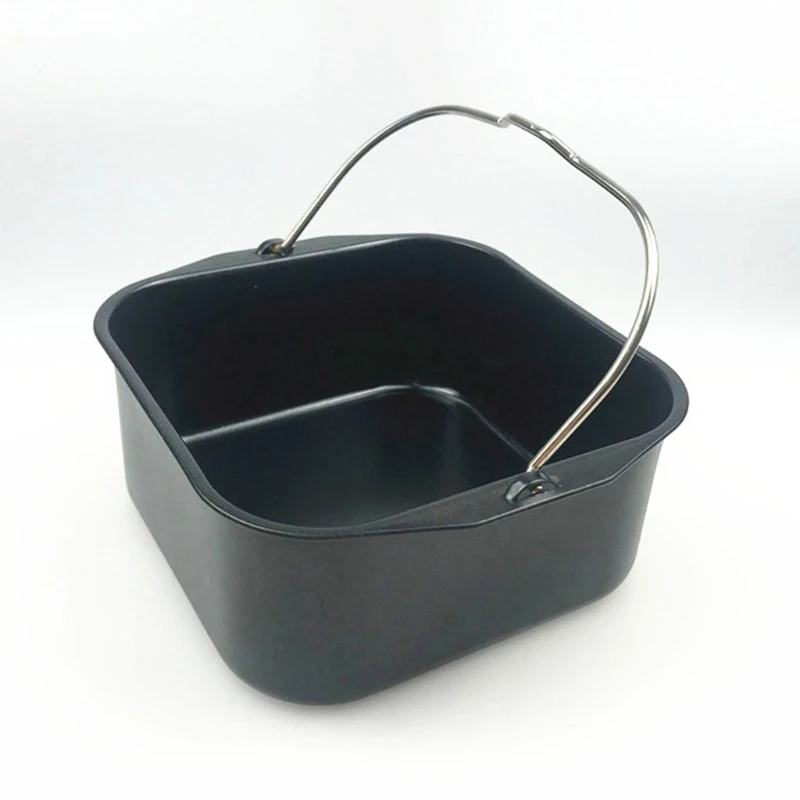 Freidora de aire cuadrada de 6 pulgadas, cubo para hornear pasteles, accesorios para el hogar, suministros de Bar de cocina, juego de utensilios de cocina práctico, 5 uds.