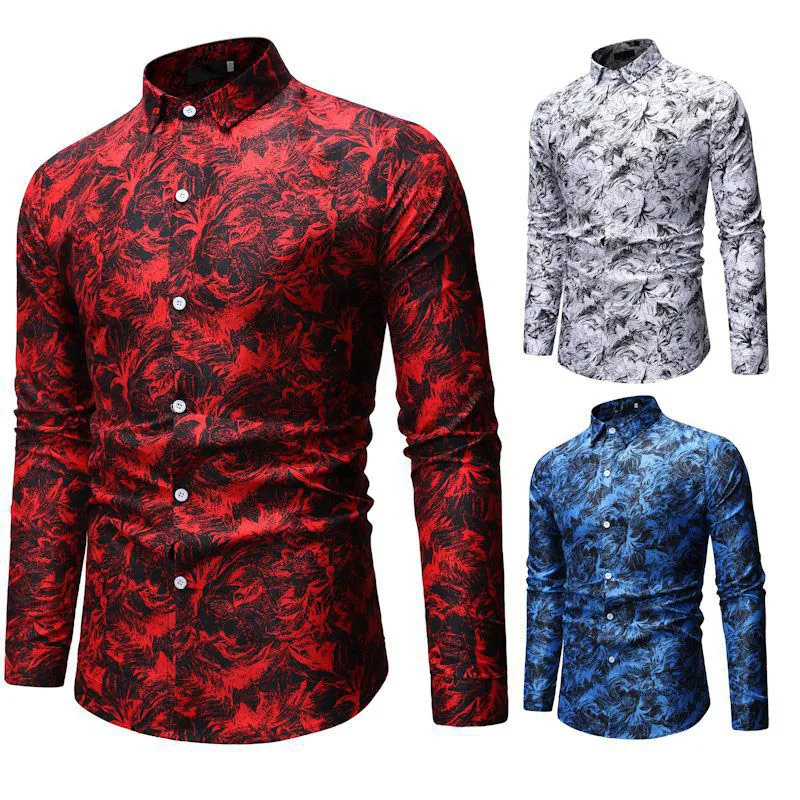 Camisas de estilo moderno Para Hombre, Tops de manga larga, ropa estampada, camisetas Para Hombre, moda 2020