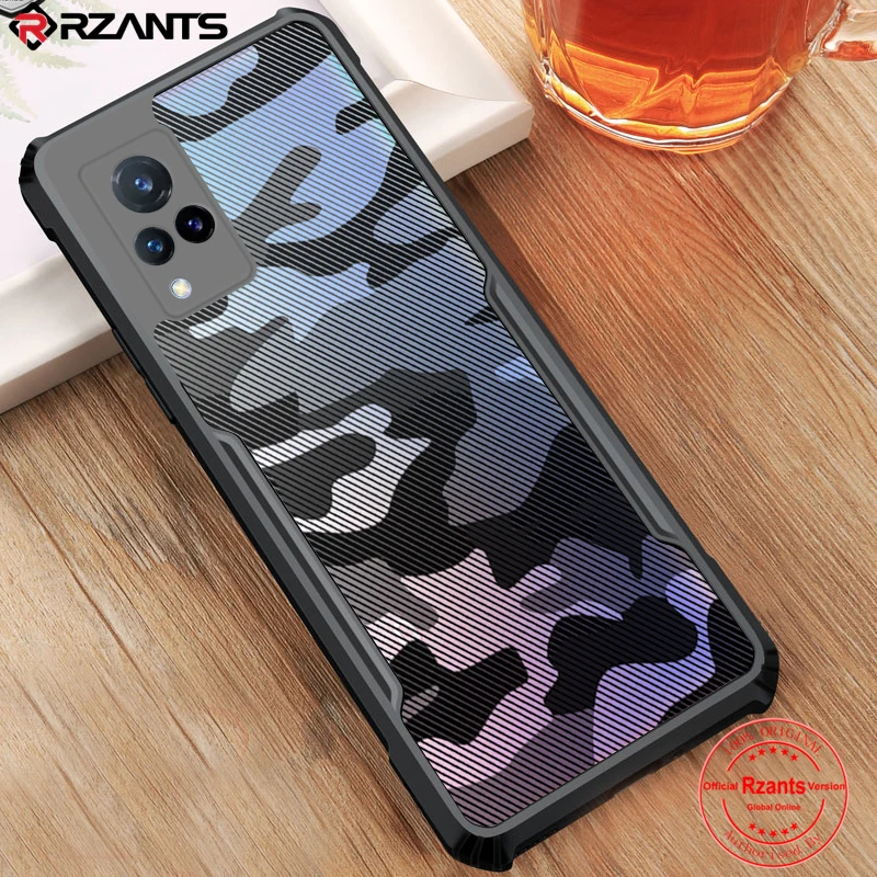 

Rzants For VIVO V21 VIVO V20 VIVO V20 Pro V20 SE Case Hard [Camouflage Beetle] Shockproof Slim Crystal Clear Cover funda Casing