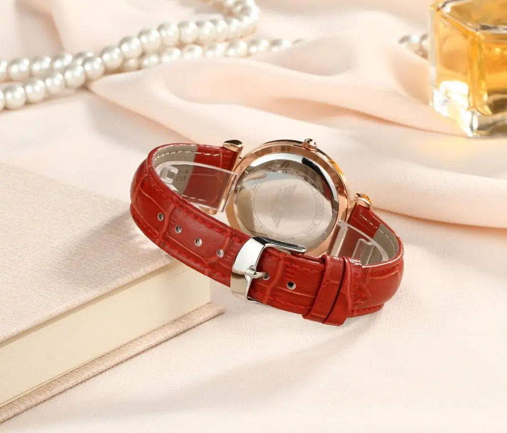 Watch Women luxury Fashion Casual 30 m waterproof quartz watches genuine leather strap sport Ladies elegant wrist watch girl