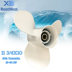 Boot Propeller 11 3/4X10 Voor Yamaha Buitenboordmotor 40HP 48HP 50HP 55HP 60HP Aluminium 13 Tand spline 663-45954-01-EL Motor Deel