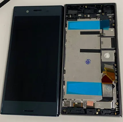 Tela lcd com armação para sony xperia xzp, xz, premium, g8142, g8141, touch screen, digitalizador, montagem, sony xzp