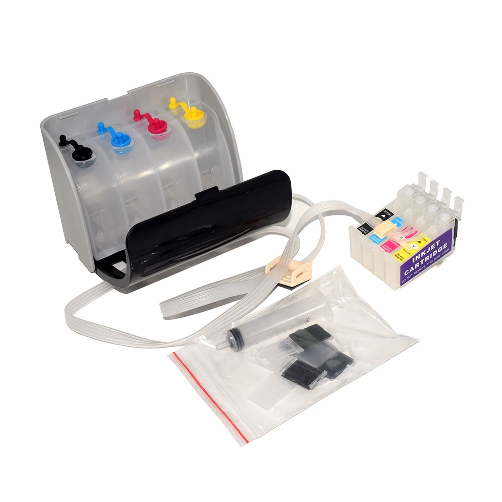 

502 502XL 202 202XL Ciss System for Epson XP-5100 XP-5105 WF-2860 WF-2865 WF-2861 XP5100 XP5105 WF2860 WF2865 WF2861 No Chip